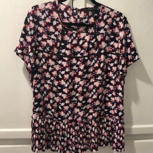 Banana Republic pleated blouse